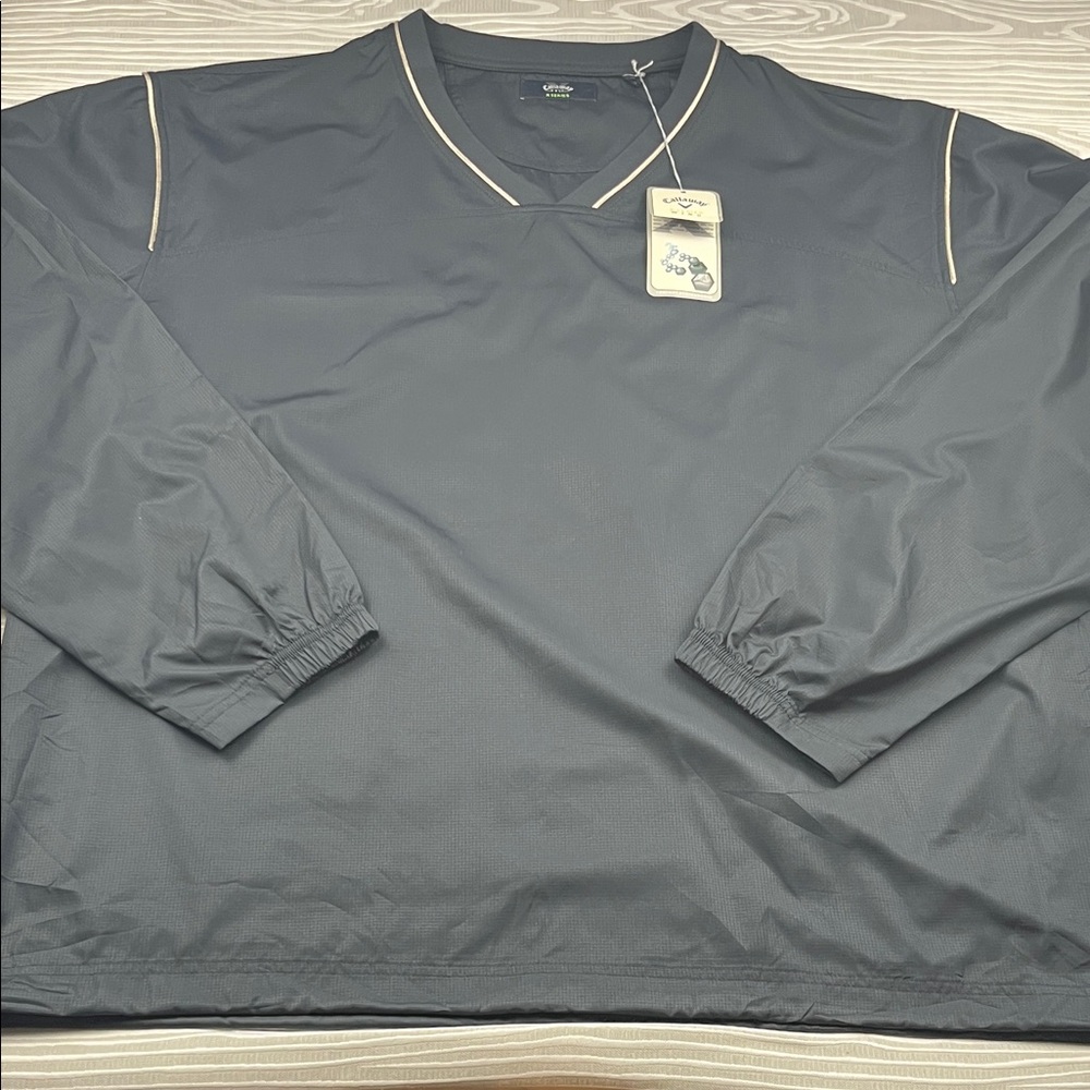 NWT Callaway Golf Series X Men Nylon Pullover Windbreaker Size XL New With Tags